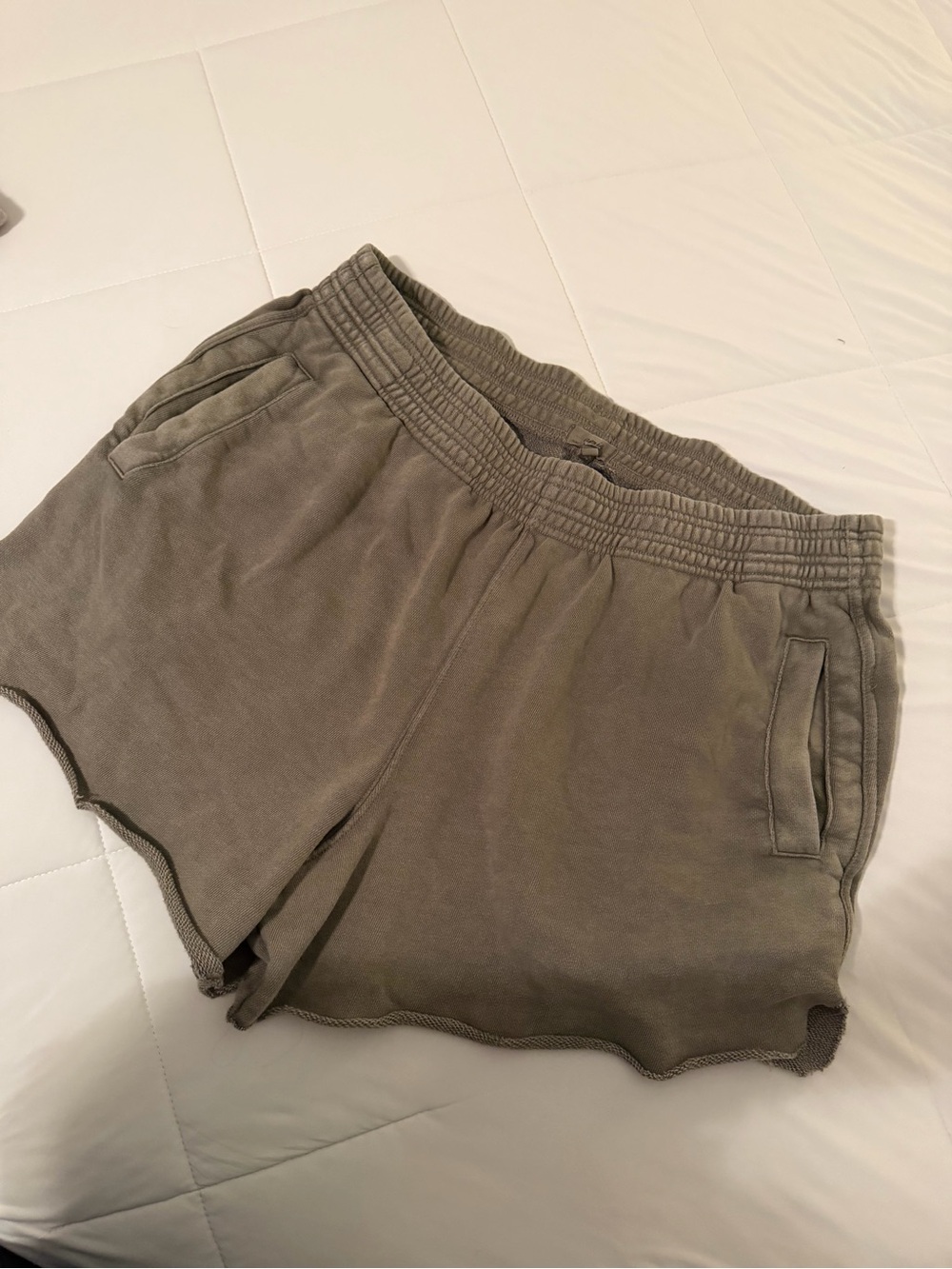 Women's Olive Green Casual Shorts